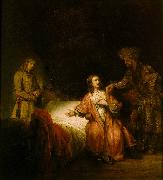 REMBRANDT Harmenszoon van Rijn Joseph Accused by Potiphar's Wife oil painting artist